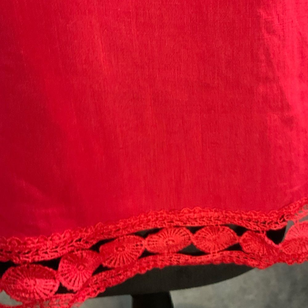 Greylin Arnette Off Shoulder Top festival concert boho party date size small red - Picture 13 of 15